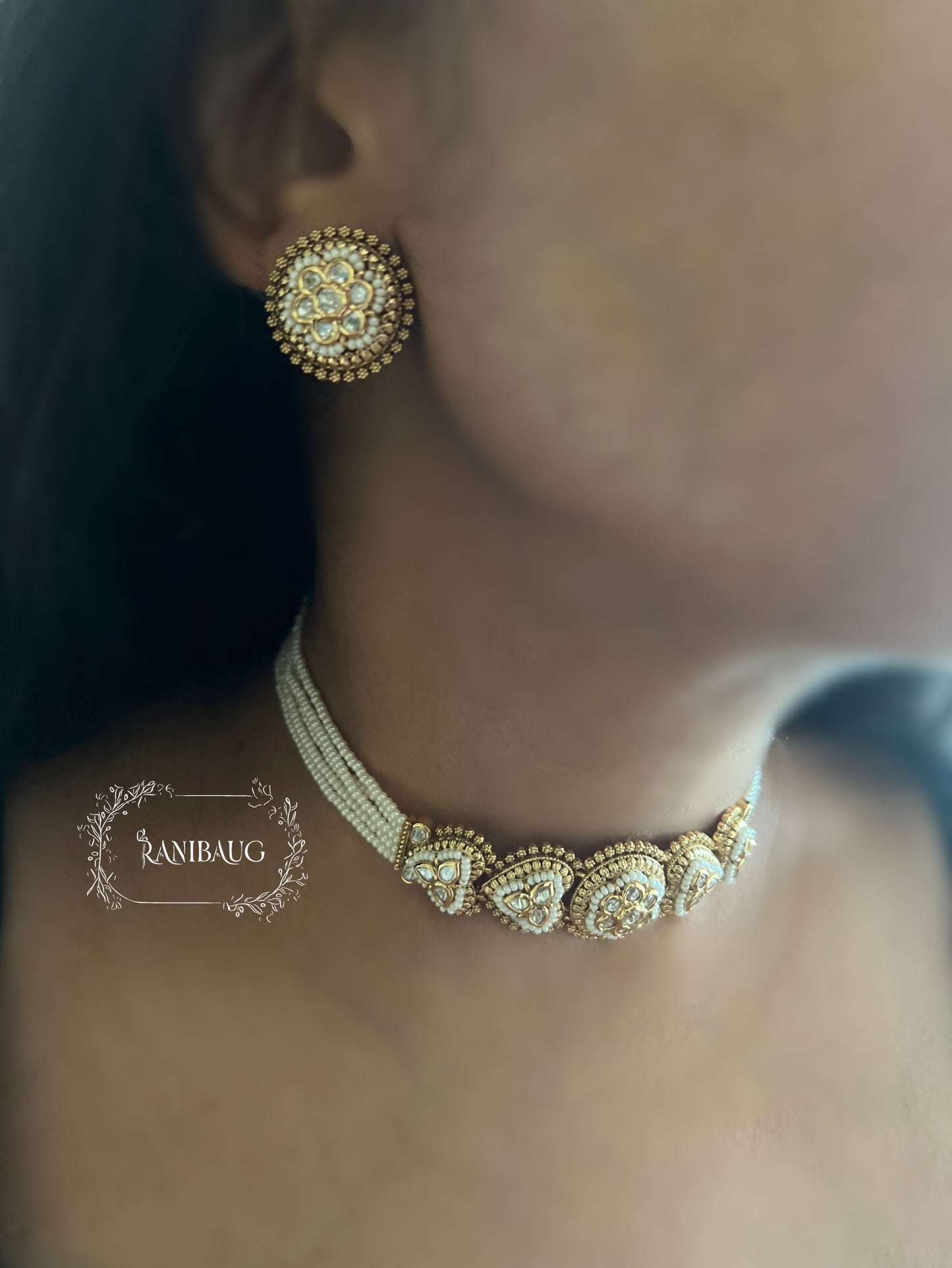 Malti Colorful Beaded Meenakari Neck Choker For Ethnic Wear By Ranibaug