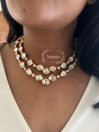 Mani Antique Gold Polki Kundan Jewellery Set For Women By Ranibaug | Diwali 2025