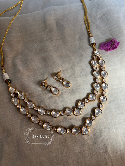Mani Antique Gold Polki Kundan Jewellery Set For Women By Ranibaug | Diwali 2025
