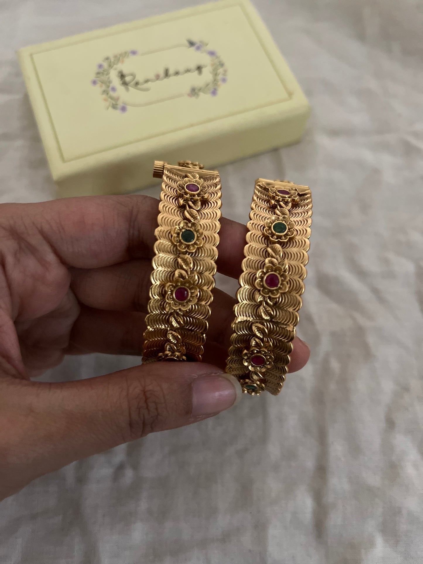 Manisha Antique Kangan Heritage Indian Bangles Jewelry By Ranibaug