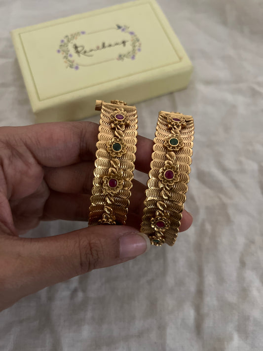 Manisha Antique Kangan Heritage Indian Bangles Jewelry By Ranibaug