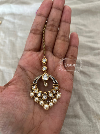 Mansi Minimal Maang Tikka Hair Jewellery By Ranibaug