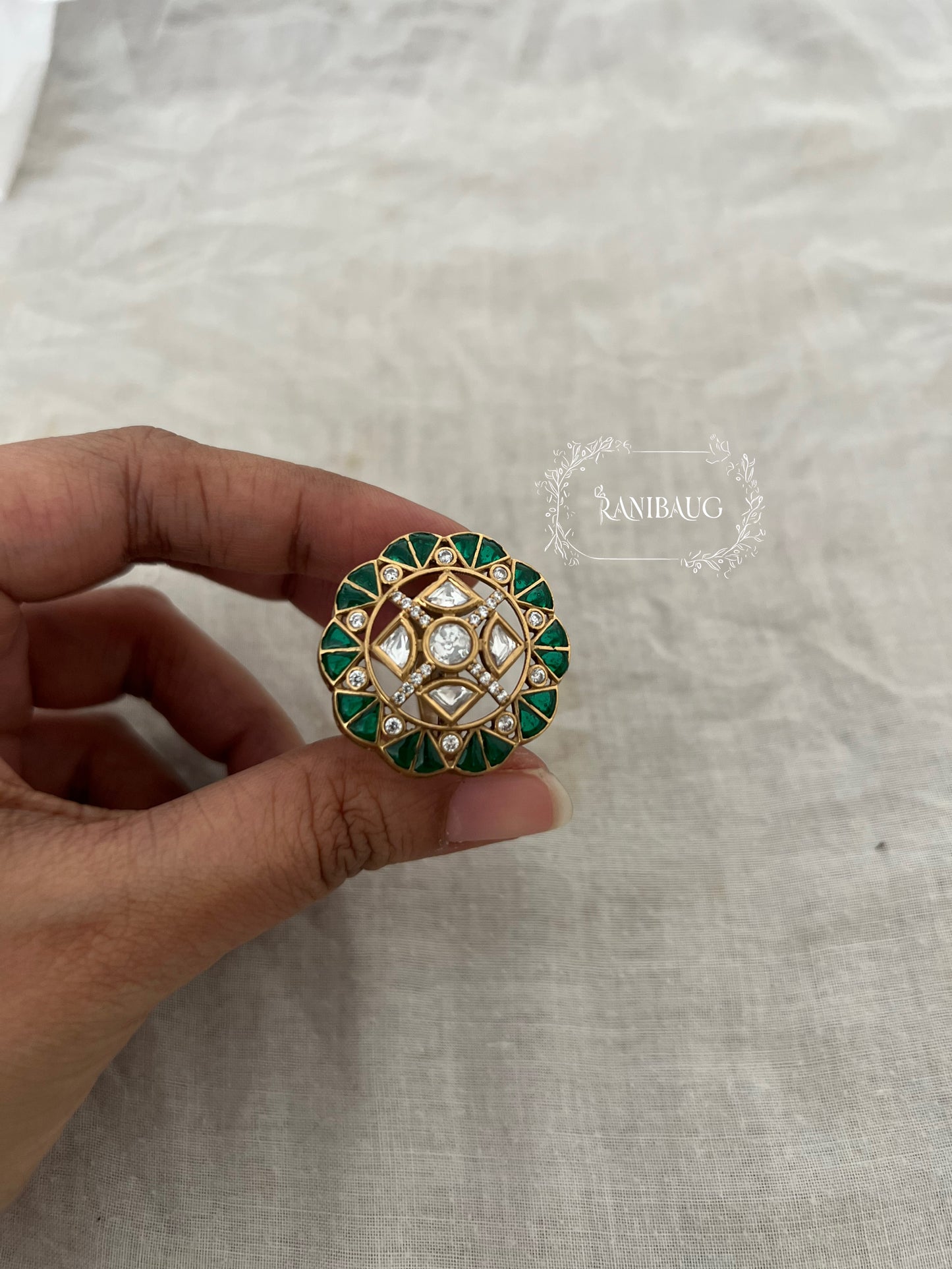 Manya Artificial Gold Ring Wedding Jewelry By Ranibaug