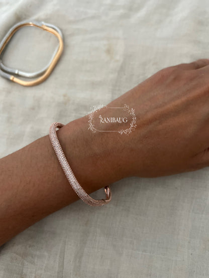 Manya Minimal Diamond Unique Square Bracelet By Ranibaug
