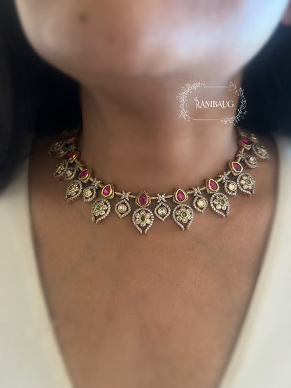 Maya Victorian Polki Kundan Necklace Set By Ranibaug | 2025 2026