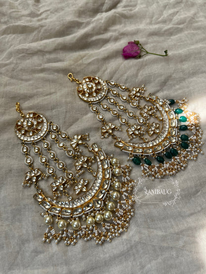 Meher Floral Gold Kundan Passa By Ranibaug