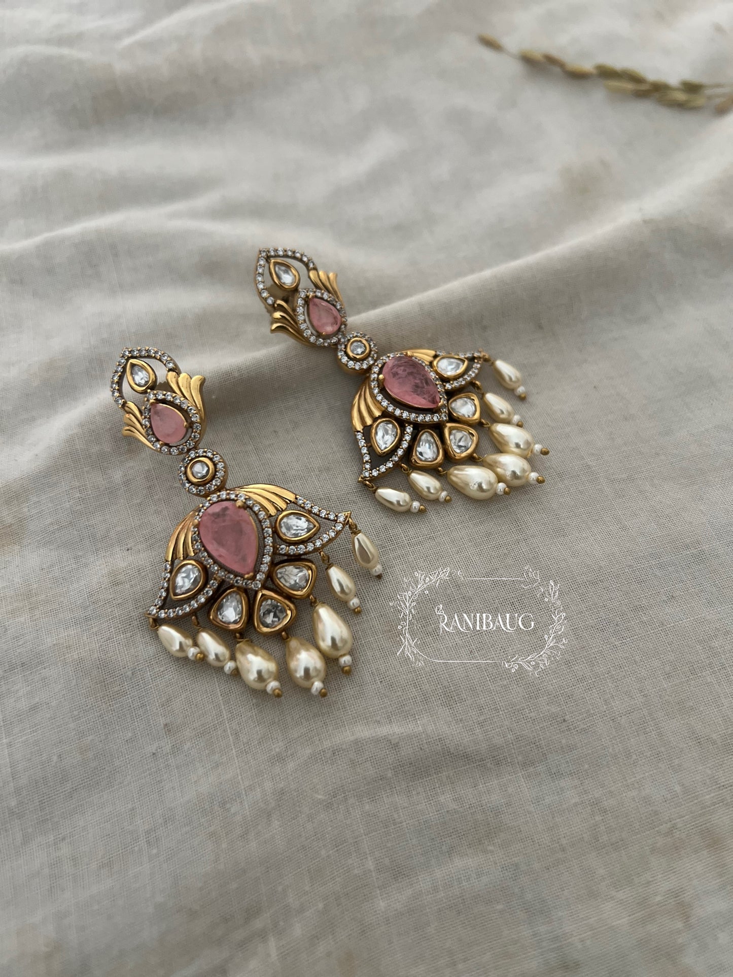 Mili Modern Silhouette Victorian Chandbali By Ranibaug