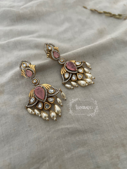 Mili Modern Silhouette Victorian Chandbali By Ranibaug