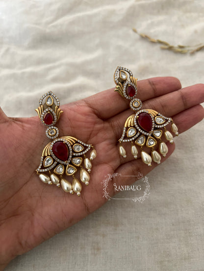 Mili Modern Silhouette Victorian Chandbali By Ranibaug