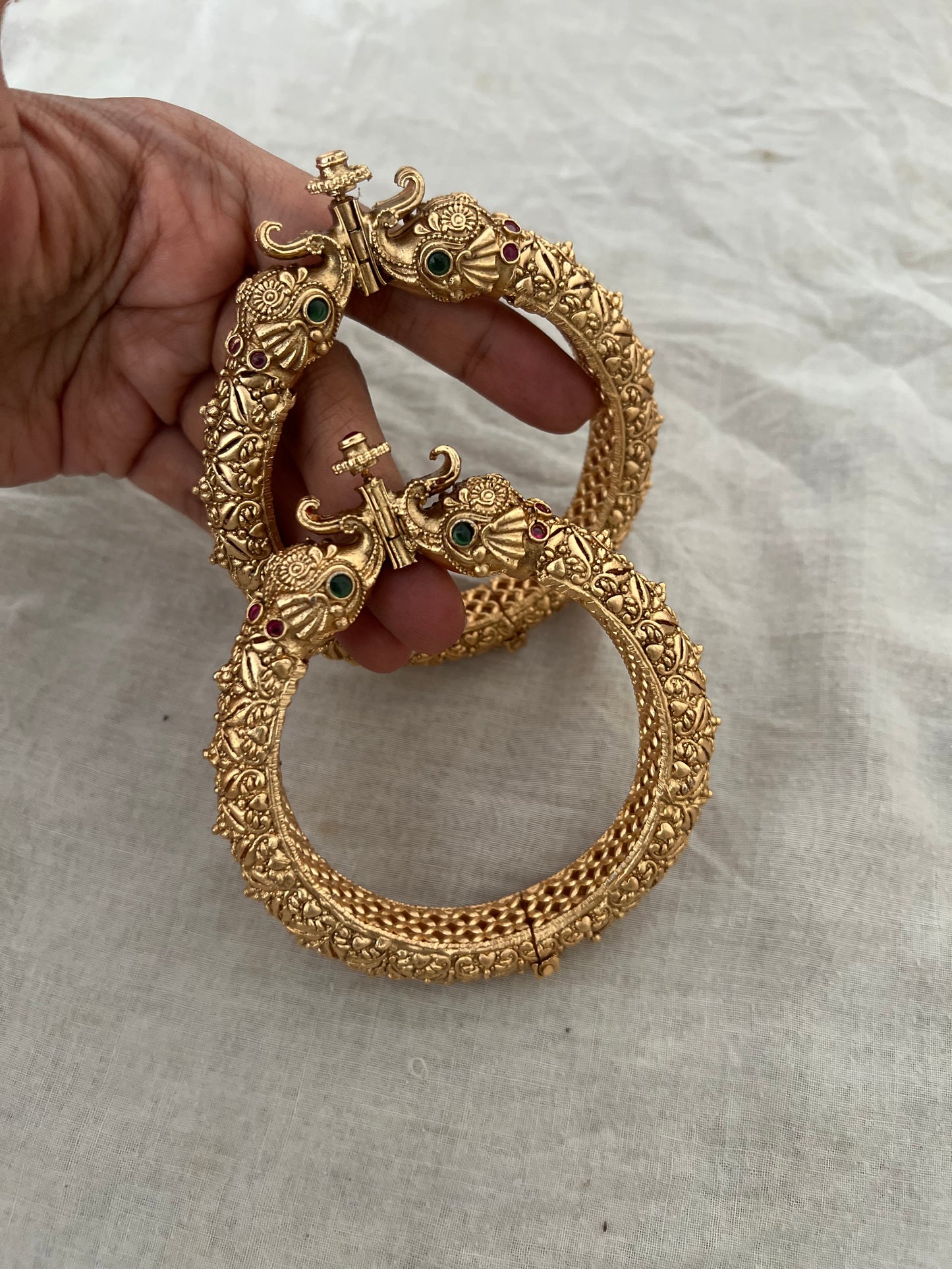 Minal Gold Kade Bangles Jewellery By Ranibaug
