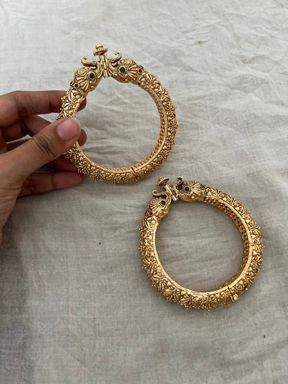 Minal Gold Kade Bangles Jewellery By Ranibaug