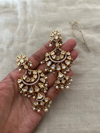 Misri Women'S Trendy Kundan Earrings | Ranibaug
