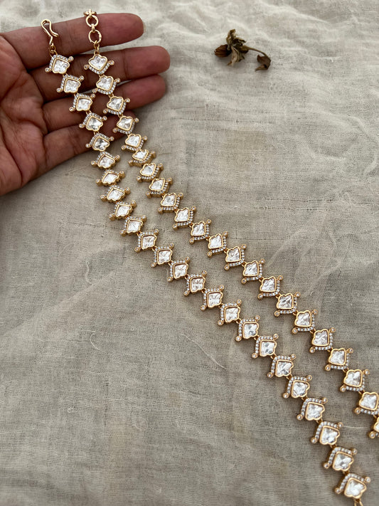 Mohar Polki Rose Gold Tone Payal For Women By Ranibaug