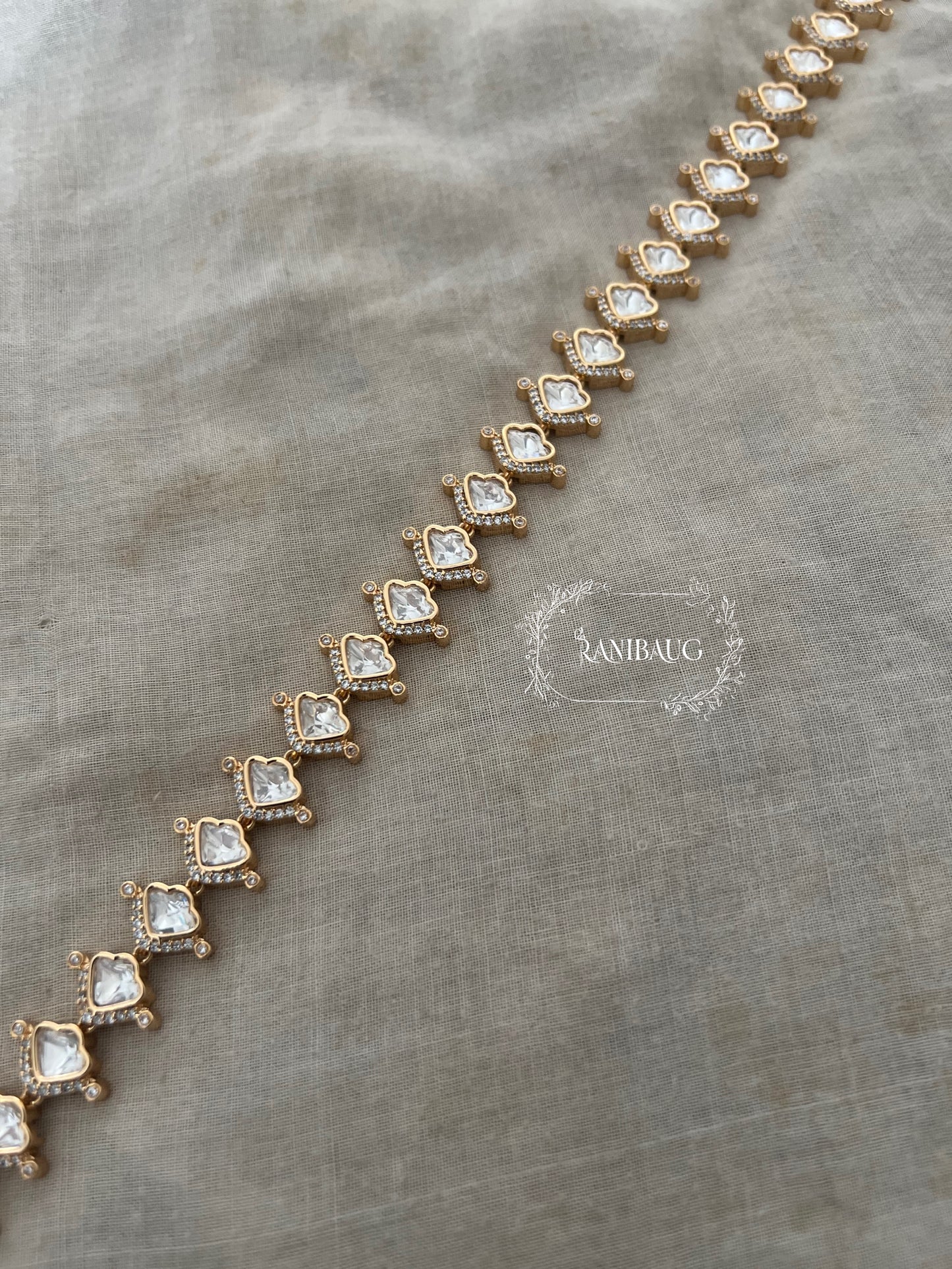 Mrinalini Polki Kundan Festive Simple Sheeshpatti In Rich Gold Finish By Ranibaug