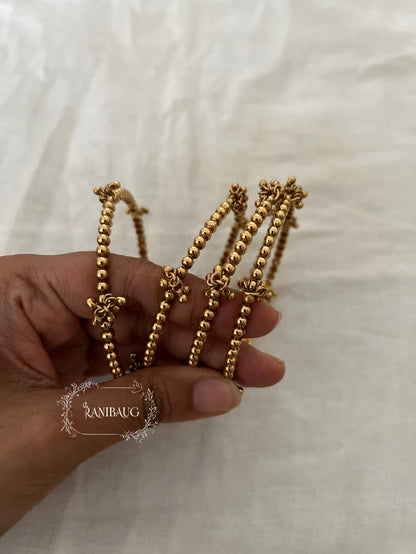 Mrinushree Heritage Classic Unique Designer Gold Finish Bangle Jewellery By Ranibaug (Set of 4)