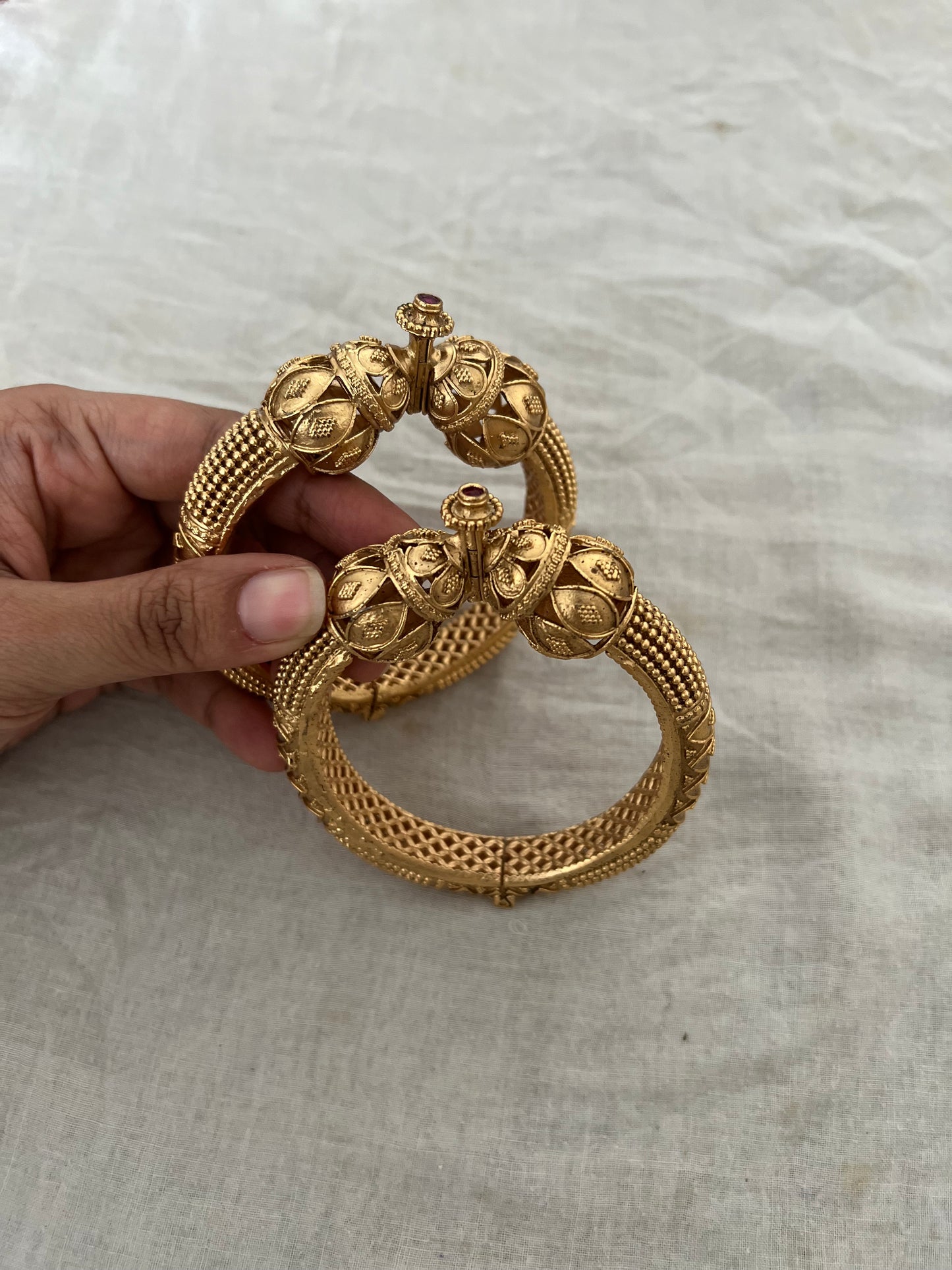 Nakusha Women'S Kada Bangles Gold Plated By Ranibaug