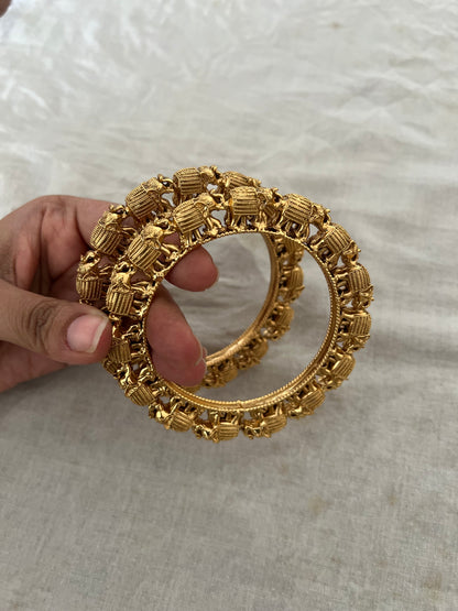Nilakshi Gold Temple Jewellery Bangles By Ranibaug