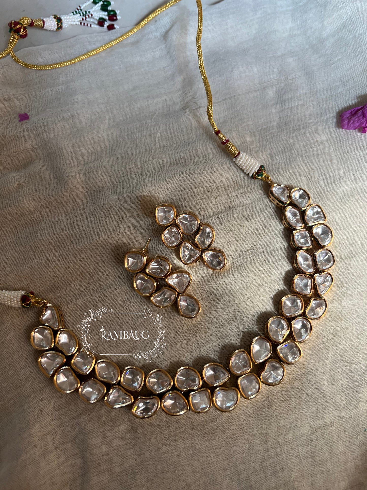 Nitara Polki Kundan Jewellery Set For Sangeet By Ranibaug