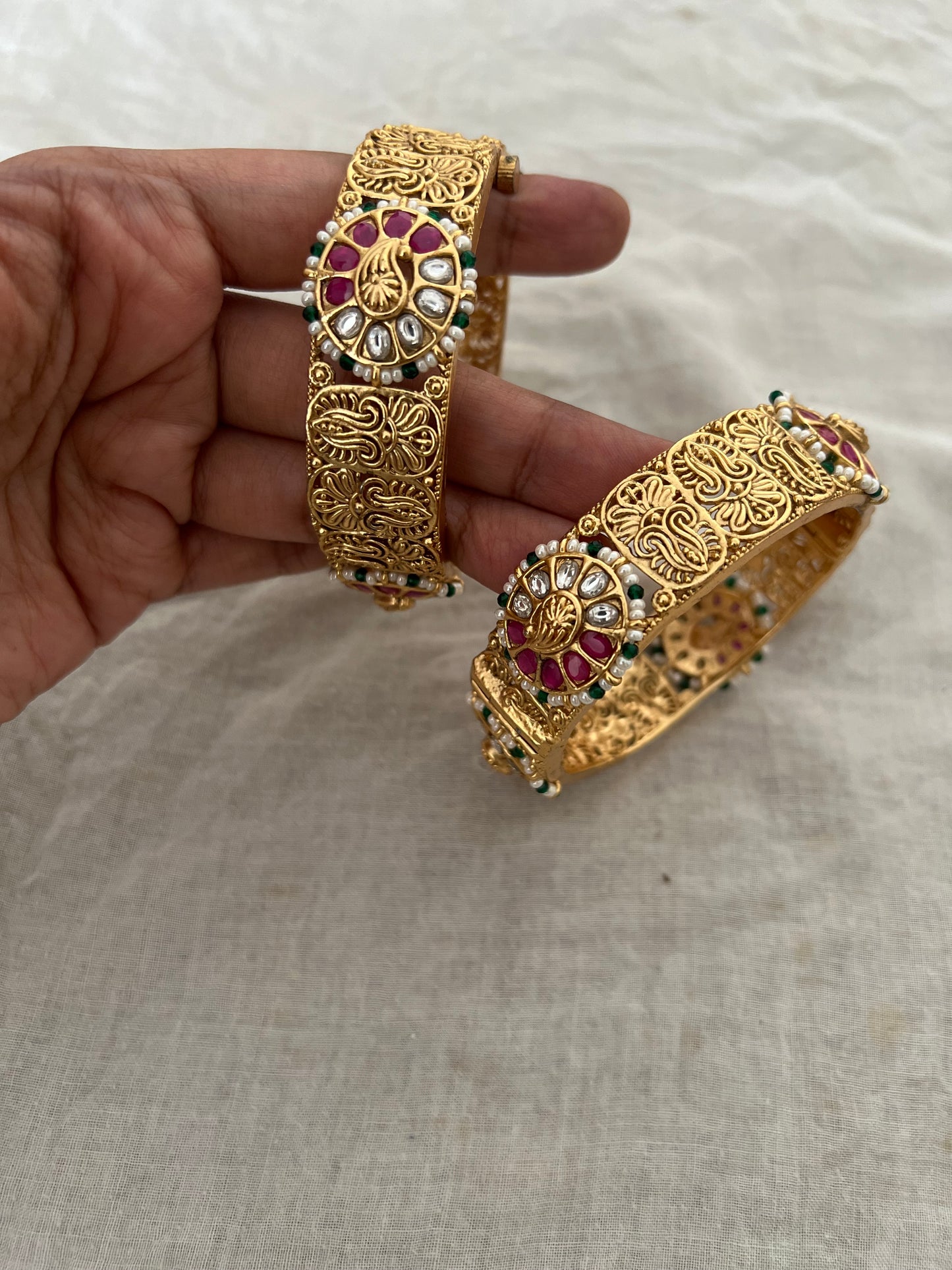 Nupur Gold Bangles Set For Women