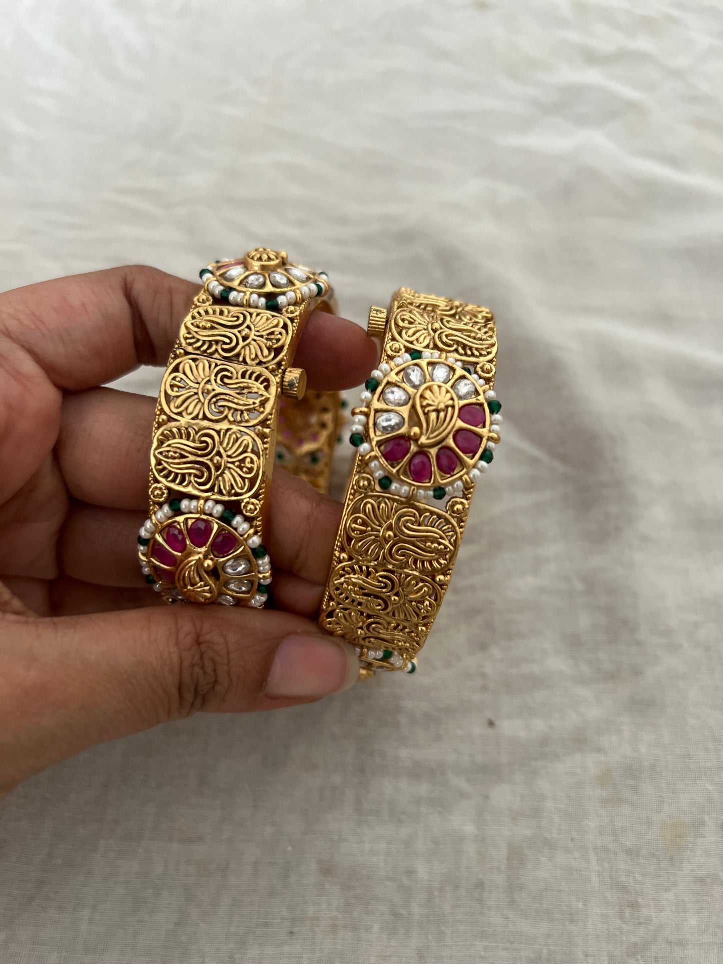 Nupur Gold Bangles Set For Women