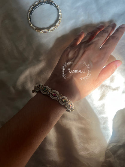 Pankti Designer Polki Kundan Bangle Set By Ranibaug