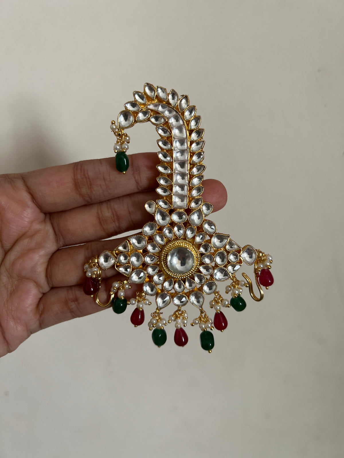 Pratap Kundan Gold Finish Heritage Kalgi Jewelry By Ranibaug