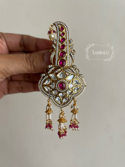 Preet Kalgi For Groom By Ranibaug | Designer Gold Plated Kundan Kalgi