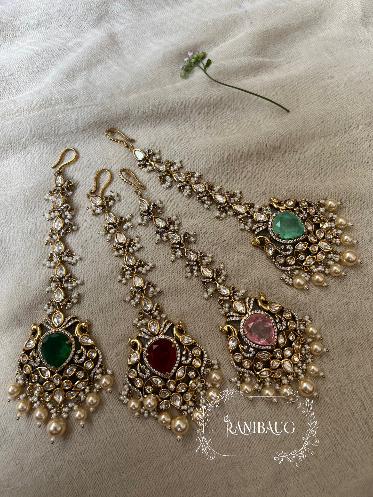 Priyanka Designer Heritage Maang Tikka By Ranibaug