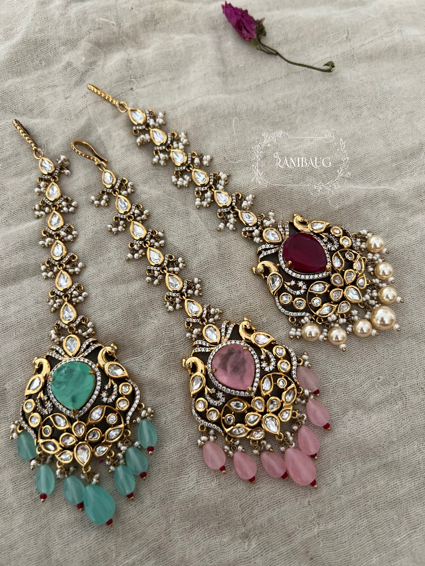 Priyanka Designer Heritage Maang Tikka By Ranibaug