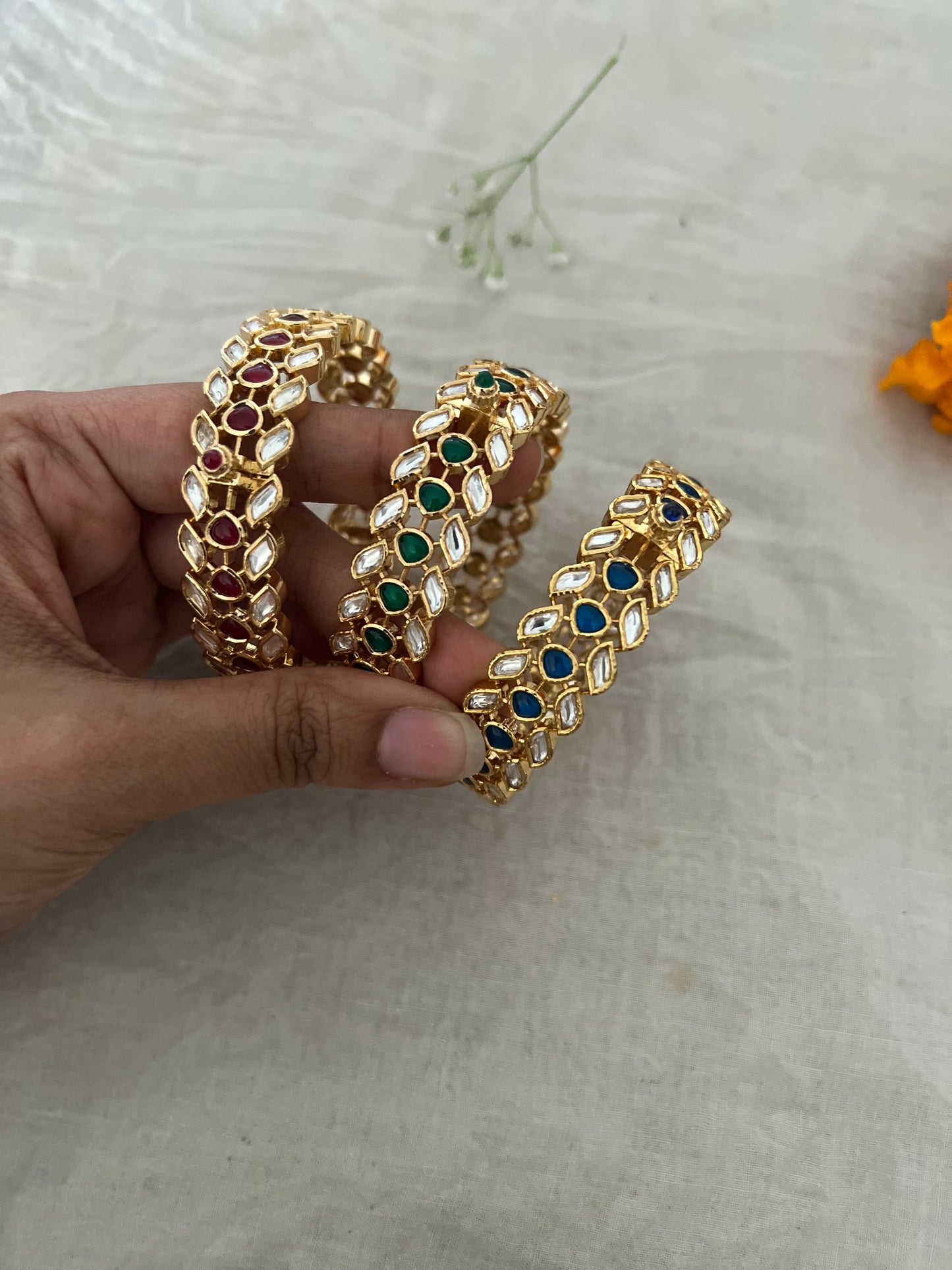 Priyanka Luxury Gold Bangles Set For Wedding By Ranibaug