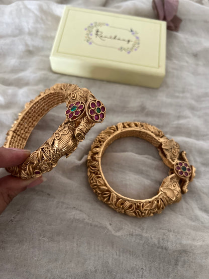 Pruthvi Traditional Antique Bangles Kada By Ranibaug