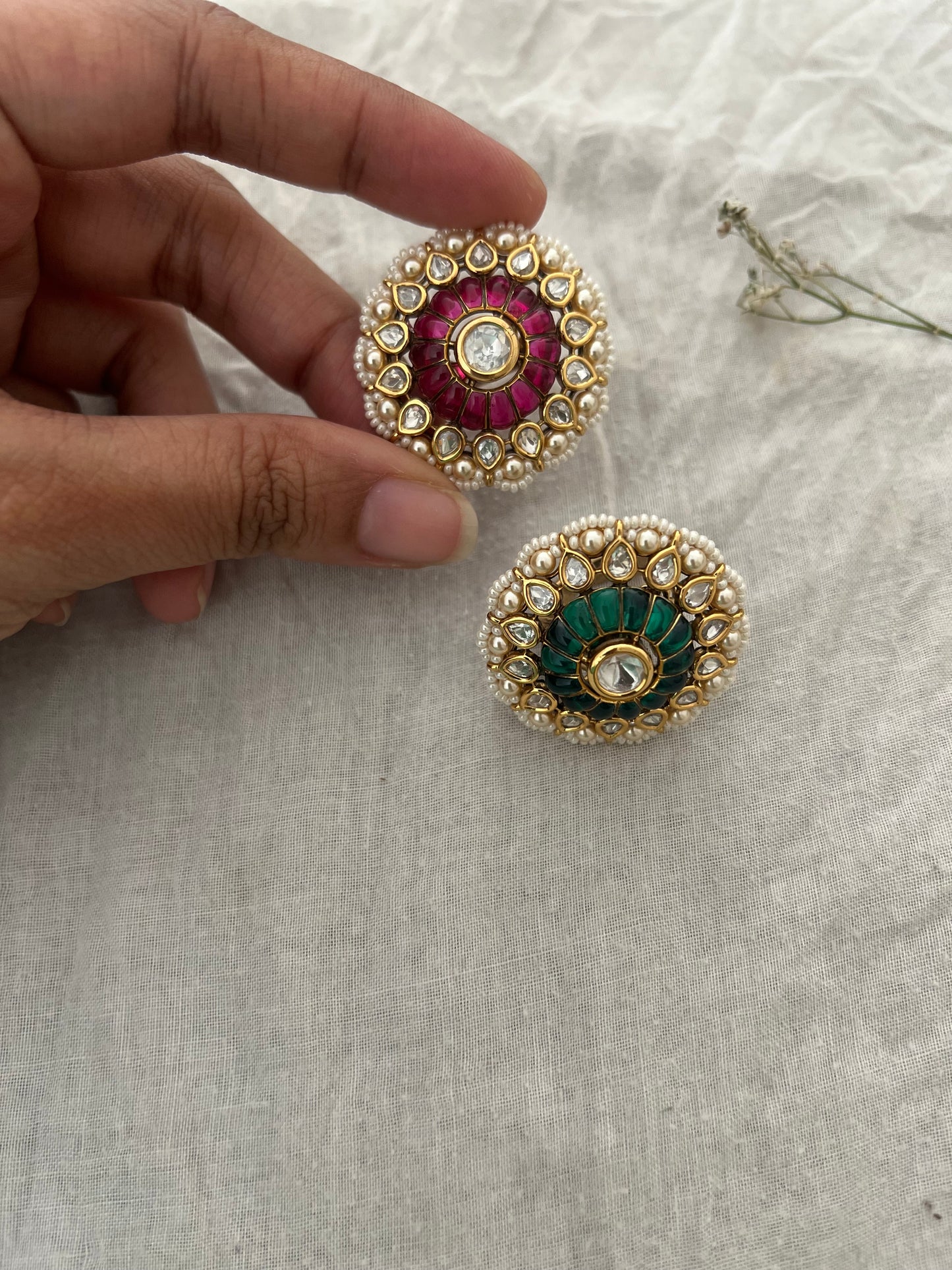 Radha Shringar Kundan Angoothi Ring Jewelry By Ranibaug