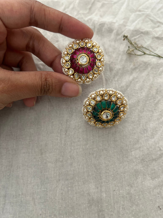 Radha Shringar Kundan Angoothi Ring Jewelry By Ranibaug