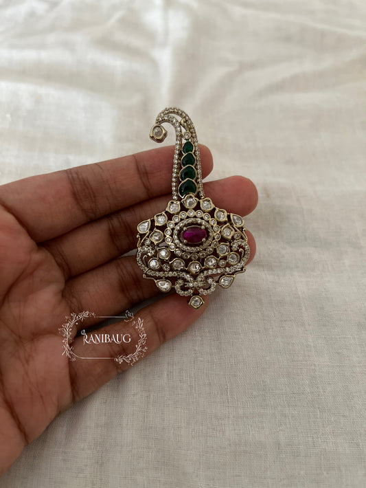 Raj Emerald Ruby Kundan Dulha Kalgi By Ranibaug