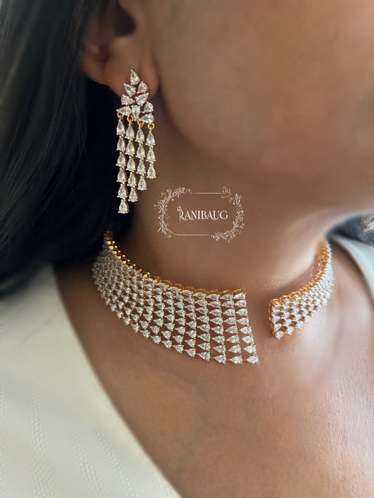 Ranibaug Celestial Cascade Diamond Jewellery Set