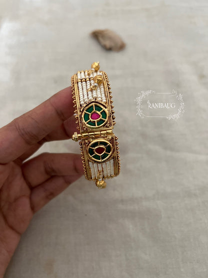 Ranjana Moti Gajra Style Indian Wedding Bangles Set By Ranibaug