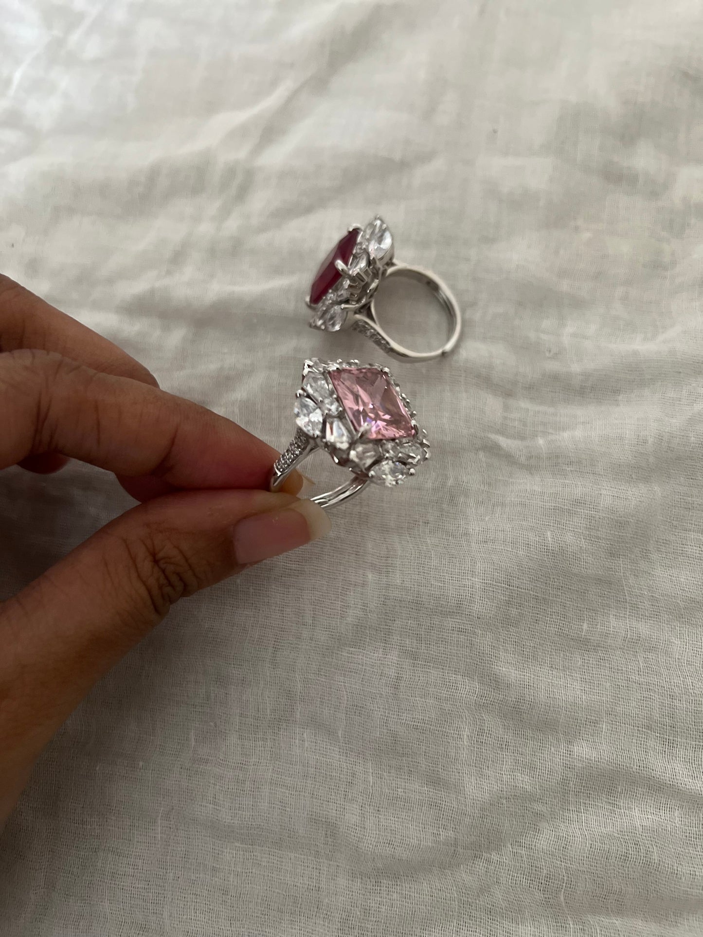 Regalia Halo Diamond Statement Ring By Ranibaug