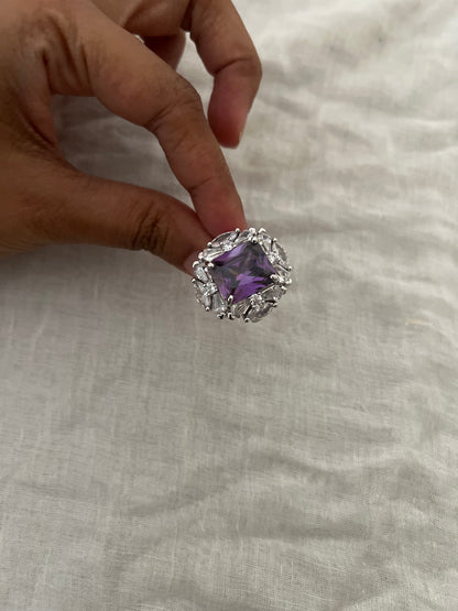 Regalia Halo Diamond Statement Ring By Ranibaug
