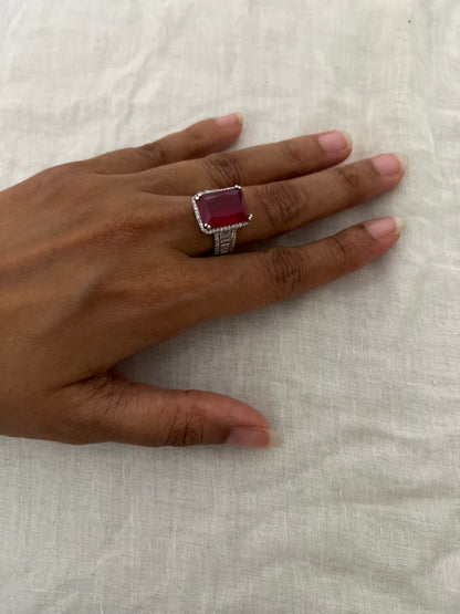 Regent Solitaire Diamond Statement Ring By Ranibaug