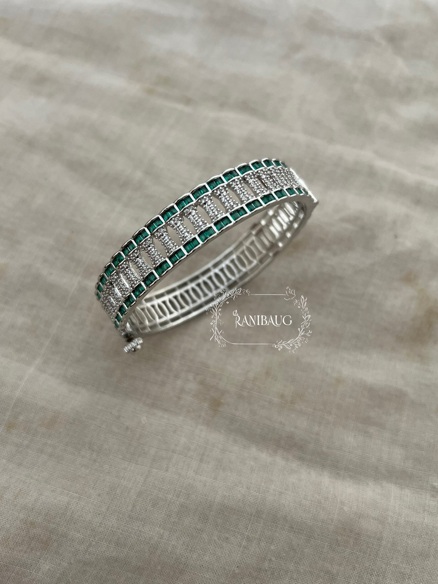 Rihaa Royal Diamond Statement Bracelet Jewelry By Ranibaug