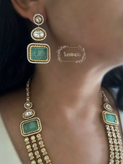 Rishika Layered Polki Kundan Gold Plated Antique Necklace Jewellery Set By Ranibaug | 2025 Trending Jewellery