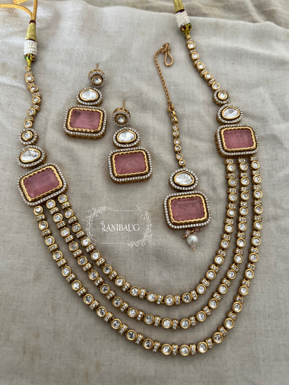 Rishika Layered Polki Kundan Gold Plated Antique Necklace Jewellery Set By Ranibaug | 2025 Trending Jewellery