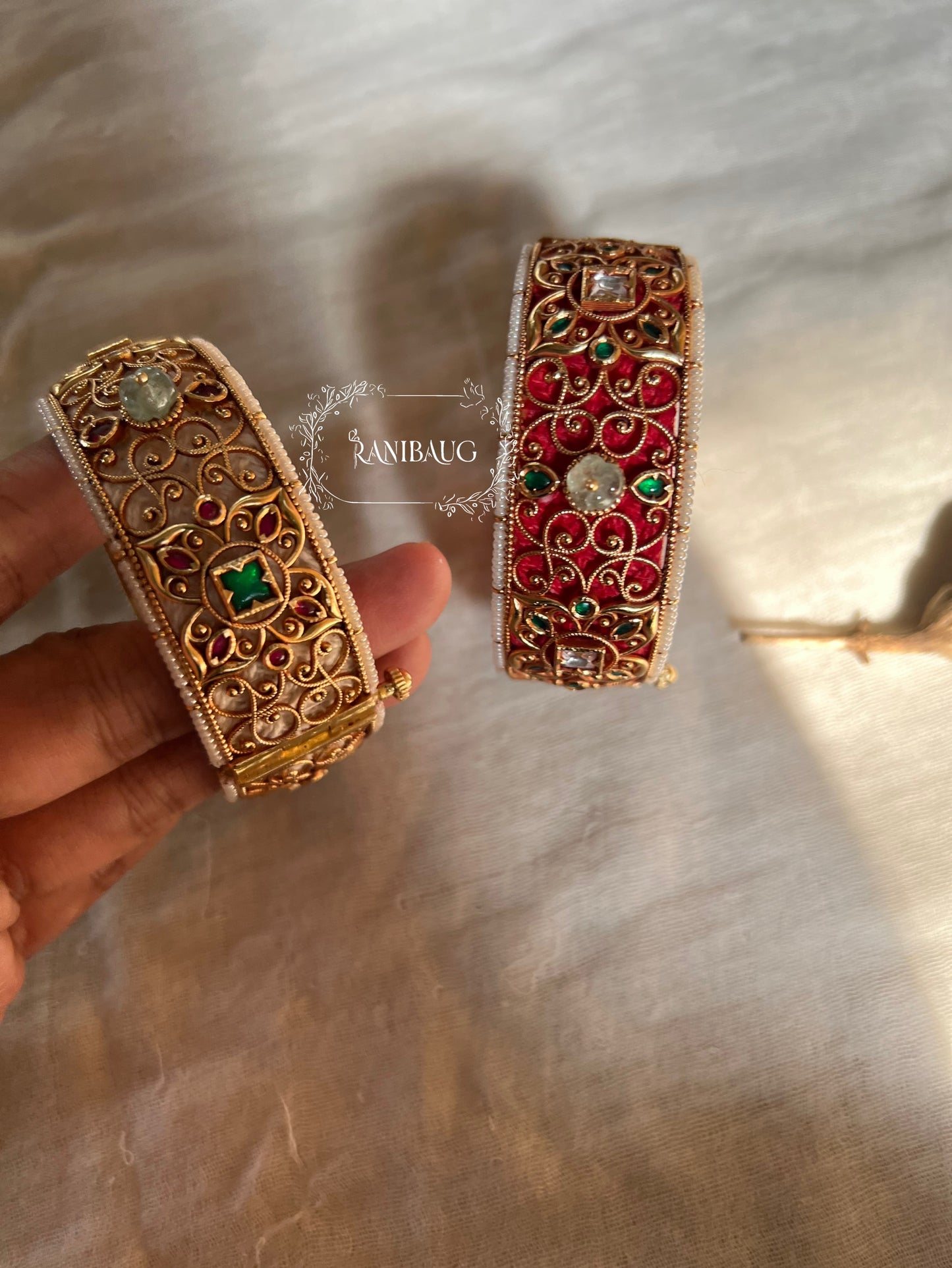 Rishita Traditional Kundan Bangles Set By Ranibaug