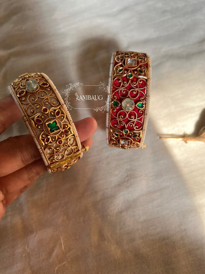 Rishita Traditional Kundan Bangles Set By Ranibaug