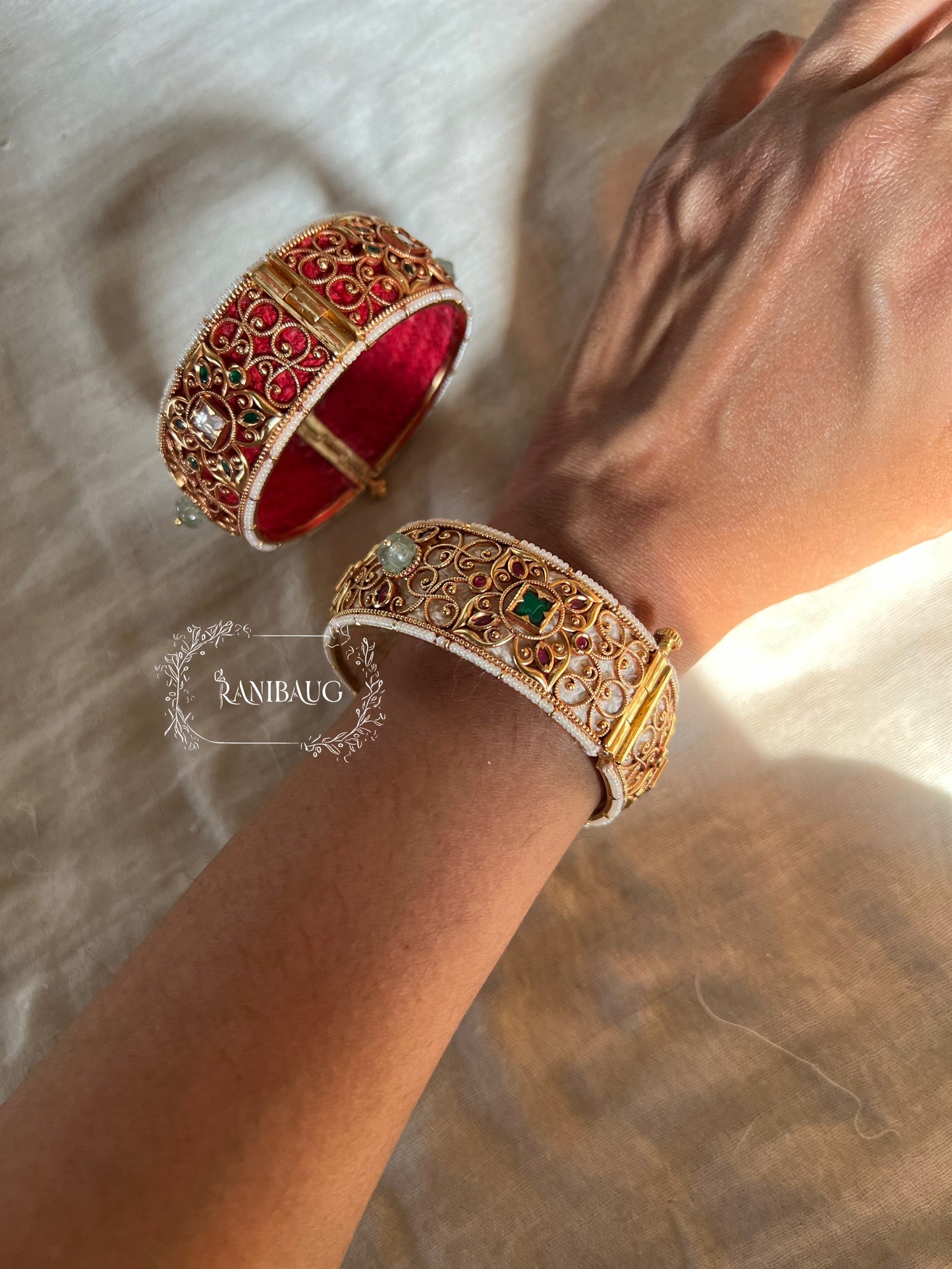 Rishita Traditional Kundan Bangles Set By Ranibaug
