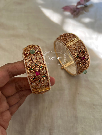 Rishita Traditional Kundan Bangles Set By Ranibaug