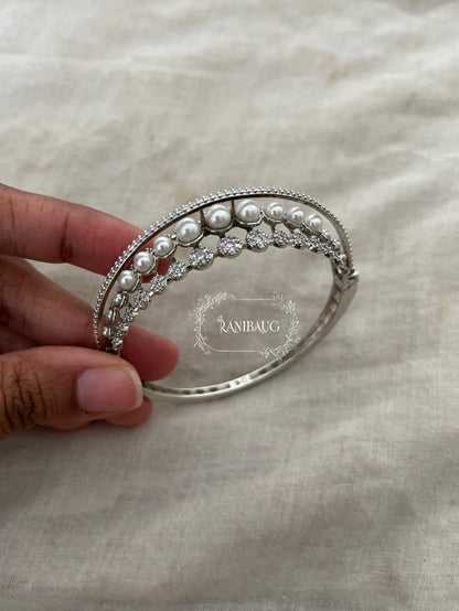 Rishvi Pearl Diamond Luxe Designer Bracelet Jewelry By Ranibaug