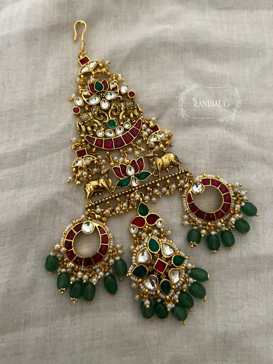 Riwayat Royal Heritage Beaded Gold Finish Passa By Ranibaug