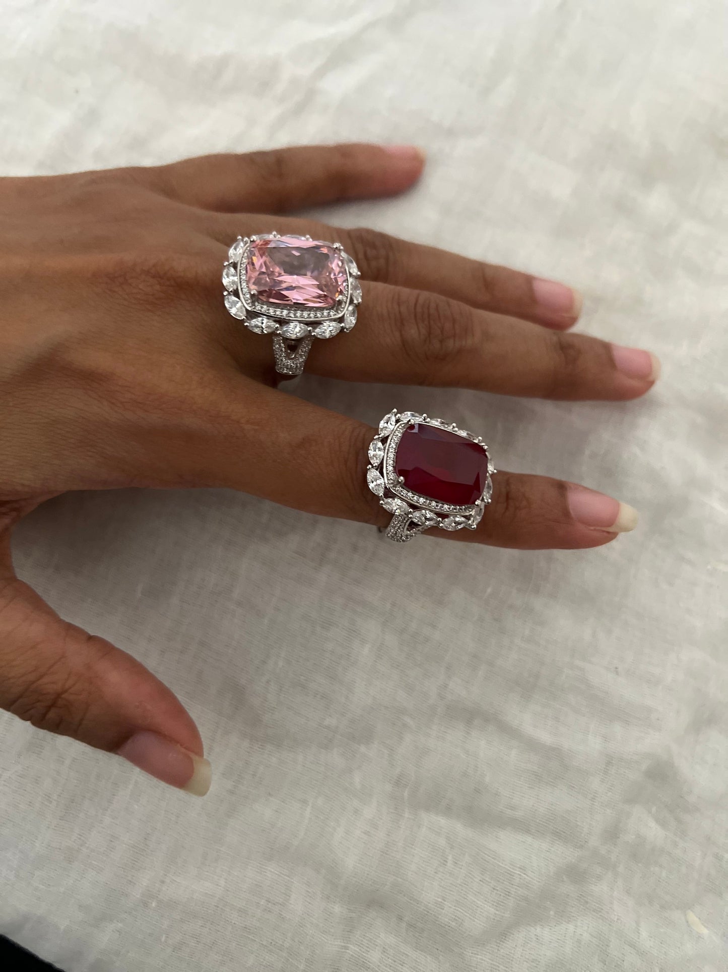 Royal Veil Diamond Statement Ring By Ranibaug