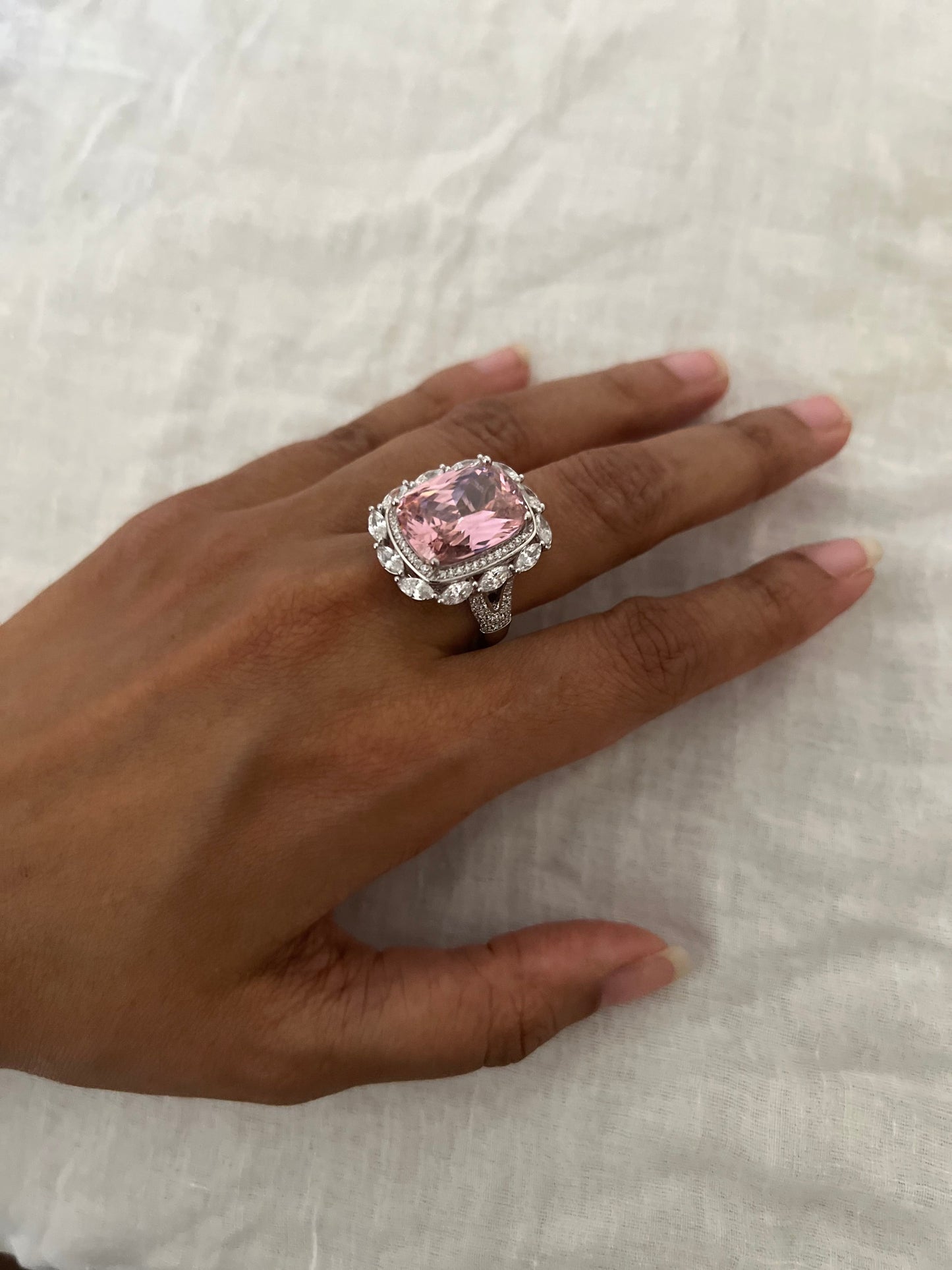 Royal Veil Diamond Statement Ring By Ranibaug